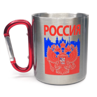 Кружка с карабином и гербом России